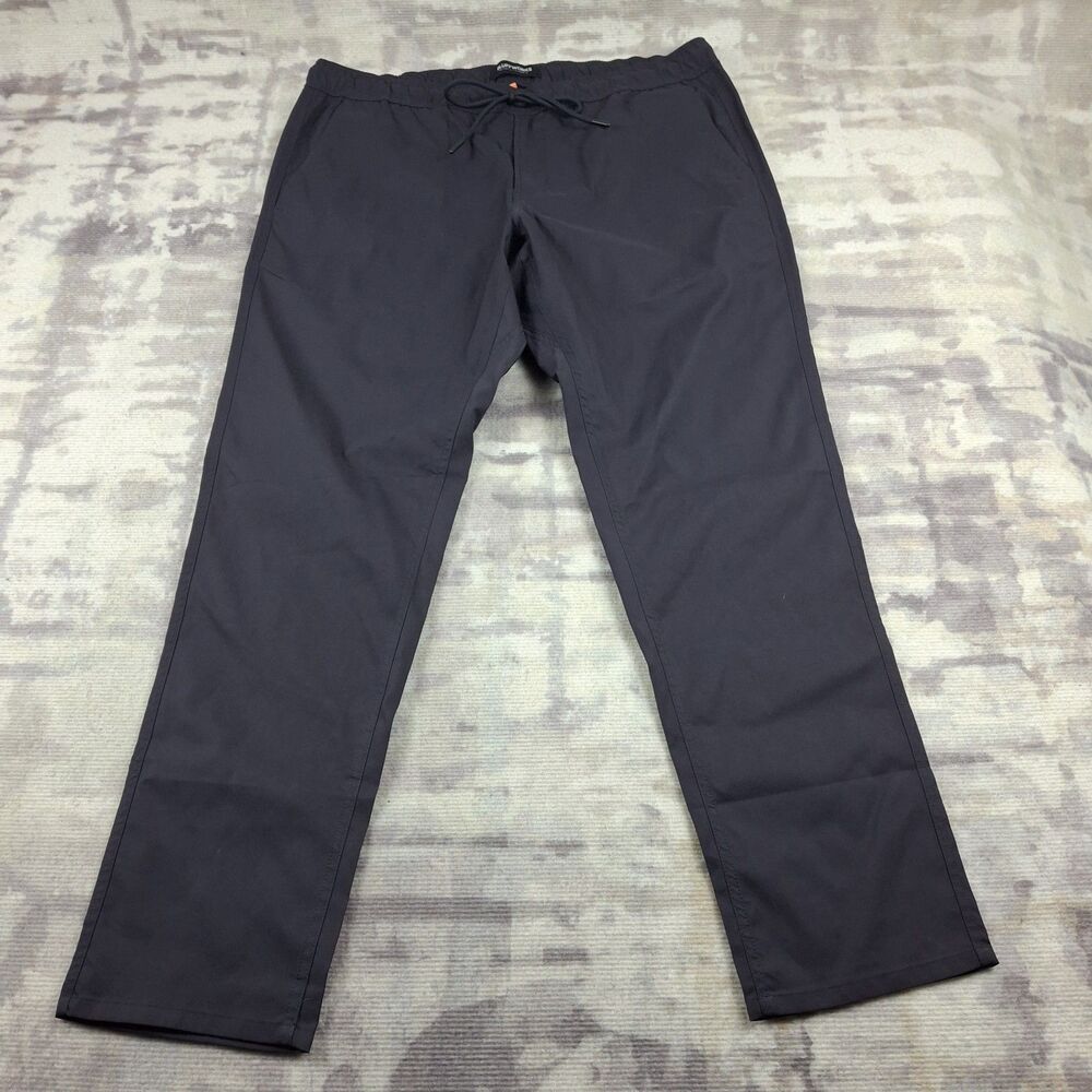 Bluffworks Travel Pants Mens XL Long Black Chino Wrinkle Resistant...